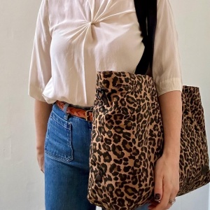 Oversized Tote Bag - Leopard